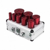 Vevor QGJJGSKKQ10JT2JP1V0 Set 8 carote diamantate pentru gresie Vevor M14, diametre 20/25/32/35/40/50/60/68 mm, 2 x discuri