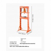 Vevor QJDSQCJYLJWSY5V9OV0 Presa hidraulica 20 Tone, Interval de inaltime reglabil 50-830 mm, dimensiune 682 Ã— 595 Ã— 1496 mm, 8-12 Bar