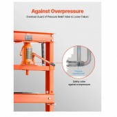 Vevor QJDSQCJYLJWSY5V9OV0 Presa hidraulica 20 Tone, Interval de inaltime reglabil 50-830 mm, dimensiune 682 Ã— 595 Ã— 1496 mm, 8-12 Bar