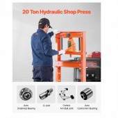 Vevor QJDSQCJYLJWSY5V9OV0 Presa hidraulica 20 Tone, Interval de inaltime reglabil 50-830 mm, dimensiune 682 Ã— 595 Ã— 1496 mm, 8-12 Bar