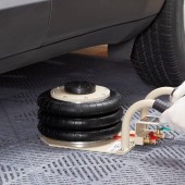 Vevor QNQJDSTSDB3T6KPLRV0 Cric pneumatic Vevor 3 perne, capacitate 3 tone, inaltime de ridicare 140 mm-450 mm