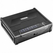 Vevor SQJSK0000000I2P0ZV0 Seif pentru pistol, Amprenta digitala, cifru, cheie, 282 x 180 x 50 mm, Negru