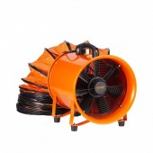 Vevor SSG550W1016INSF6XV2 Ventilator portabil cu tubulatura pentru extragere fum, aer fierbinte Vevor 550 W, lungime tub 10 m, 8792 m3/h, IP 44