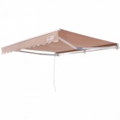 Vevor SSSZYPKQSQBS9HCCKV0 Copertina retractabila, 365 x 300 x 150 cm, Bej, UV 80, densitate 280 g/mp