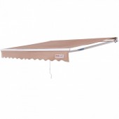Vevor SSSZYPKQSQBS9HCCKV0 Copertina retractabila, 365 x 300 x 150 cm, Bej, UV 80, densitate 280 g/mp