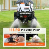 Vevor STCPWQ15JL60UTRA7V9 Aparat de stropit pentru ATV, Vevor 12 V, capacitate rezervor 60 l, Debit 7.2 l/min, 8 Bar