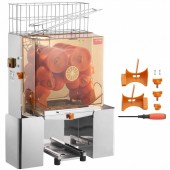 Vevor TSZDJLCZJBZDVGFHDV2 Storcator automat pentru portocale Vevor Inox, 20 buc/min, diametru 55-80 mm, 120 W