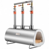 Vevor TYXDZLGDXBB303OHNV0 Forja cu trei arzatoare pe gaz, Vevor Inox 1450 gr C, dimensiune 600 x 220 x 206 mm