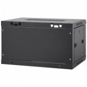 Vevor WLJJGHBL6U1556GI7V0 Cabinet metalic / Rack 19', Vevor 6U, usa din sticla, 350 x 450 x 600 mm, Montare pe pardoseala