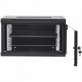 Vevor WLJJGHBL6U1556GI7V0 Cabinet metalic / Rack 19', Vevor 6U, usa din sticla, 350 x 450 x 600 mm, Montare pe pardoseala