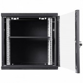 Vevor WLJJGHBL9U1552RC3V0 Cabinet metalic / Rack 19', Vevor 9U, usa din sticla, 500 x 450 x 600 mm, Montare pe perete