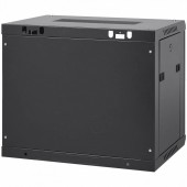 Vevor WLJJGHBL9U1552RC3V0 Cabinet metalic / Rack 19', Vevor 9U, usa din sticla, 500 x 450 x 600 mm, Montare pe perete