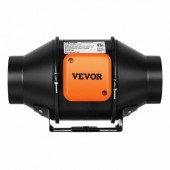 Vevor XLGDFJYCHSEC4N7QJV2 Ventilator evacuare aer pentru tubulatura Vevor Controller 21 W, debit 348 m3/h, IP 44, diametru 100 mm, 29 dB