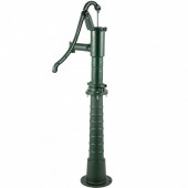 Vevor YBJLSBGT1U4OPAXTTV0 Cismea pentru gradina cu suport, Fonta Antique, adancime de pompare max 6 m, Verde, 40 x 15 x 131 cm