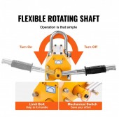 Vevor YCXU1000KGN42DISWV0 Palan magnetic Vevor 1000 kg, factor de siguranta 2.5, Dimensiunea bazei 256 x 133 x 139 mm