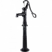 Vevor YFGBJZTHS8S5H55ANV0 Cismea pentru gradina cu suport, Fonta Antique, adancime de pompare max 6 m, Negru, 40 x 15 x 135 cm