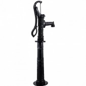 Vevor YFGBJZTHS8S5H55ANV0 Cismea pentru gradina cu suport, Fonta Antique, adancime de pompare max 6 m, Negru, 40 x 15 x 135 cm