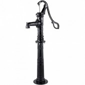Vevor YFGBJZTHS8S5H55ANV0 Cismea pentru gradina cu suport, Fonta Antique, adancime de pompare max 6 m, Negru, 40 x 15 x 135 cm