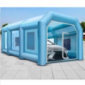 Vevor ZP12X5X4MPQZPZH01V2 Cabina de vopsit, gonflabila, Vevor, 2 x suflante, 330/1100W, dimensiune exterioara 12 x 5 x 4 m
