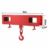 VivaTechnix 2TCCDGJ0000000001V0 Carlig de ridicare pentru stivuitor, Otel, Capacitate ridicare 2 Tone