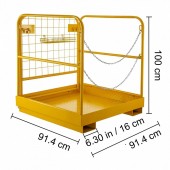 VivaTechnix 36X36YCCCZRPTAQL1V0 Platforma de siguranta pentru stivuitor, Vivatechnix max 499 kg, Pliabila, Otel