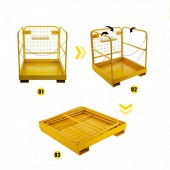 VivaTechnix 36X36YCCCZRPTAQL1V0 Platforma de siguranta pentru stivuitor, Vivatechnix max 499 kg, Pliabila, Otel