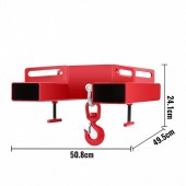 VivaTechnix 3TCCDGJ0000000001V0 Carlig de ridicare pentru stivuitor, Otel, Capacitate ridicare 3 Tone