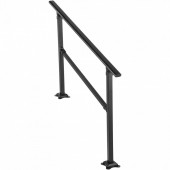 VivaTechnix AQFSYCGTYSW36AQYRV0 Balustrada fier forjat, 2-3 trepte Vivatechnix Negru Mat, Inaltime 159.6 cm, lungime 76.5 cm, pozitii reglabile
