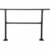 VivaTechnix AQFSYCGTYSW36AQYRV0 Balustrada fier forjat, 2-3 trepte Vivatechnix Negru Mat, Inaltime 159.6 cm, lungime 76.5 cm, pozitii reglabile