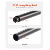 VivaTechnix BGSLTJKDKDJ3PDEVOV0 Suport de perete pliabil pentru 4 anvelope R14-R20 inch, Reglabil in latime 812-1219 mm, max 136 kg