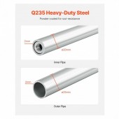 VivaTechnix BGSLTJKDKDJ3ZQN92V0 Suport de perete pentru 4 anvelope R14-R20 inch, Reglabil in latime 787-1440 mm, max 181 kg