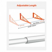 VivaTechnix BGSLTJKDKDJ3ZQN92V0 Suport de perete pentru 4 anvelope R14-R20 inch, Reglabil in latime 787-1440 mm, max 181 kg