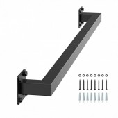 VivaTechnix BGSTZFGFS4FT52DQA001V0 Mana curenta pentru scari, otel, Vivatechnix Negru Mat, lungime 1215 mm, Teava patrata 30x30 mm, Negru
