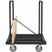 VivaTechnix BLTCSGS00000FF996V0 Carucior pentru transport placi gips-carton, maxim 800 Kg, 10 placi, Otel, 4 x roti, 1150 x 740 x 995 mm