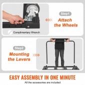 VivaTechnix BLTCSGS00000FF996V0 Carucior pentru transport placi gips-carton, maxim 800 Kg, 10 placi, Otel, 4 x roti, 1150 x 740 x 995 mm