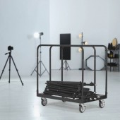 VivaTechnix BLTCSGS00000TGDDOV0 Carucior pentru transport placi gips-carton, maxim 680 Kg, Otel, 4 x roti, 975 x 610 x 990 mm