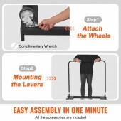 VivaTechnix BLTCSGS00000TGDDOV0 Carucior pentru transport placi gips-carton, maxim 680 Kg, Otel, 4 x roti, 975 x 610 x 990 mm