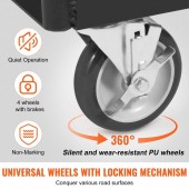 VivaTechnix BLTCSGS00000TGDDOV0 Carucior pentru transport placi gips-carton, maxim 680 Kg, Otel, 4 x roti, 975 x 610 x 990 mm