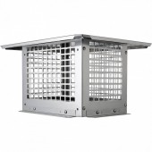 VivaTechnix BXGFXPDYDGYS7SWWCV0 Capac terminal patrat pentru cos de fum, Vivatechnix Inox, 332 x 229 mm