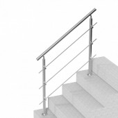 VivaTechnix BXGSLZFS120CCRS3EV0 Balustrada inox, 4-5 trepte Vivatechnix, Inaltime 1060mm, lungime 1200mm, pozitii reglabile, 3 bare transversale