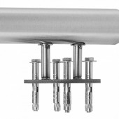 VivaTechnix BXGSLZFS150CQRI7OV0 Balustrada inox, 4-5 trepte Vivatechnix, Inaltime 1000 mm, lungime 1500 mm, pozitii reglabile, Montaj lateral