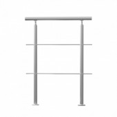 VivaTechnix BXGSLZFS80CMSOHDTV0 Balustrada inox, 1-2 trepte Vivatechnix, 800 x 104 x 1060 mm, Unghi reglabil 0° - 45°, accesorii prindere