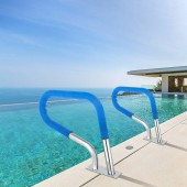 VivaTechnix BXGYCFS3W32X23YC1V0 Balustrada pentru piscine din Inox, dimensiune 81.2 x 58.4 cm, Capacitate 150 kg