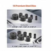 VivaTechnix BXXZWJ2575CMRQ1V3V0 Dispozitiv manual de indoit tevi pana la 2, 14 matrite, Unghi max de indoire 200Â°, fixabil pe podea