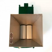 VivaTechnix BY-ZDROP.EK Zdrobitor electric cu desciorchinare 0.55 kW, capacitate 800 kg/h