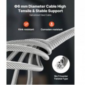 VivaTechnix CGGGKBXSDDHL4I4OH001V2 Electropalan portabil cu telecomanda Wireless 2 in 1, Orizontal/Vertical, 1500W, max 500 kg, Inaltime 7.6 m