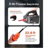 VivaTechnix CGGGKBXSDDHL73MQ6001V2 Electropalan portabil cu telecomanda 2 in 1, Orizontal/Vertical, 1500W, max 500 kg, Inaltime 7.6 m, Viteza 5 m/min