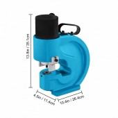 VivaTechnix CH-70SBFJDKJ00001V0 Perforator pentru tabla, hidraulic, 35 tone forta, matriÈ›e de perforare 10,5 mm, 13.8 mm, 17.5 mm, 20.5 mm
