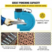 VivaTechnix CH-70SBFJDKJ00001V0 Perforator pentru tabla, hidraulic, 35 tone forta, matriÈ›e de perforare 10,5 mm, 13.8 mm, 17.5 mm, 20.5 mm