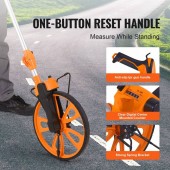 VivaTechnix CLLZXXSJ125IN2MDEV0 Roata de masurat distante, Telescopica 40-100 cm, Diametru roata 317.5 mm, 10000 m, afisaj mecanic